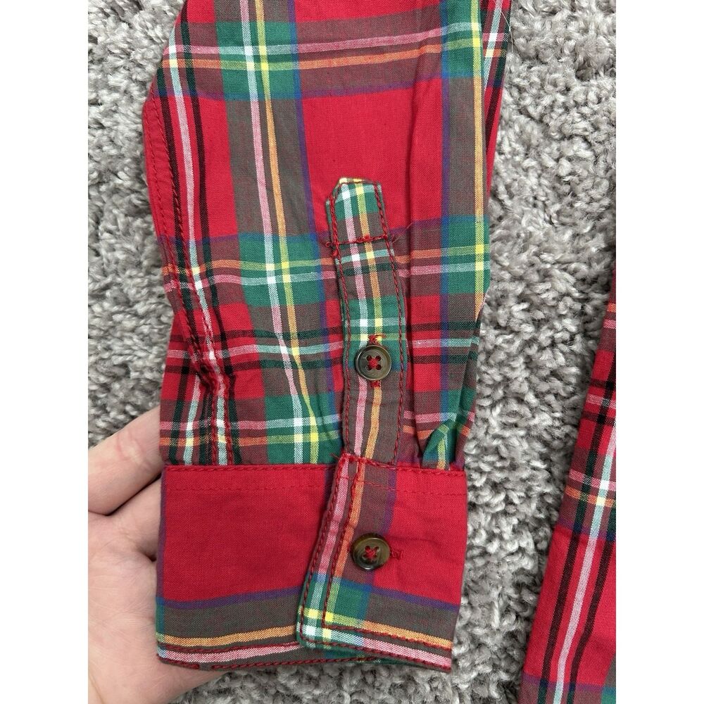 Boy's Tommy Bahama Shirt Holiday Plaid Size XL(14) - Picture 3 of 6